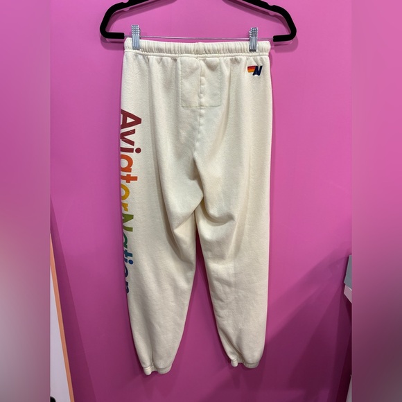 AVIATOR NATION ASPEN SWEATPANTS - WHITE - Picture 4 of 5